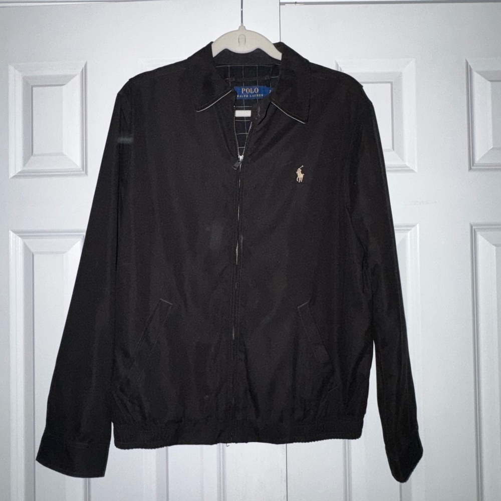 Polo Ralph Lauren Black Jacket, Khaki Pony